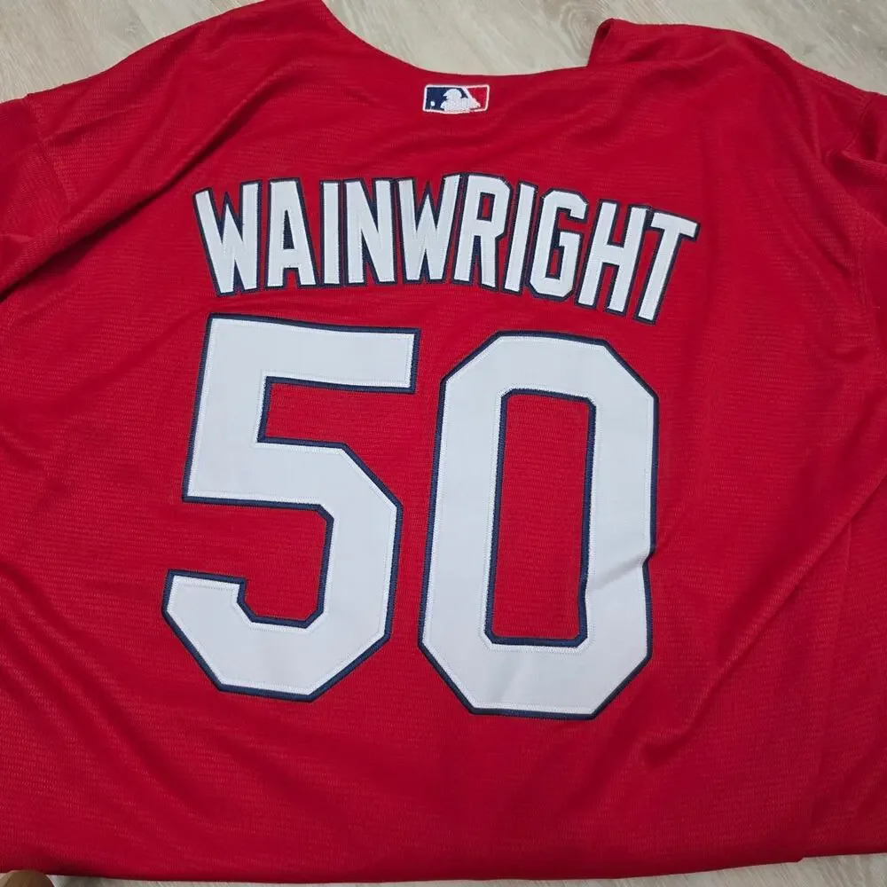 Adam Wainwright St. Louis Cardinals Jersey Number 50 Majestic MLB Size XL